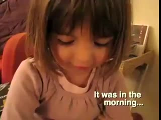 Adorable little girl is telling her fairytail!малютка рассказывает свою сказку )