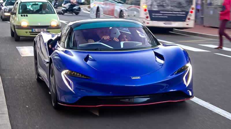 Supercars in monaco 2022 ( speedtail, sf90, dallara stradale, 675lt, 2xperformante, z8 )