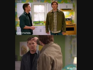 #j2 #thewinchesters #expectation vs #reality #season5 #spn