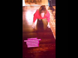 Challenge accepted #sashaalexander / sasha hitting the push up challenge