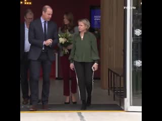 The duke and duchess of cambridge celebrated the work of volunteers from the charity @giveusashout at london's troubadour whi