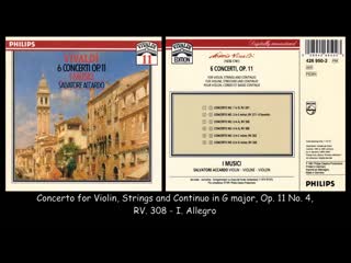 Vivaldi 6 concertos op 11 i musici salvatore accardo 1974