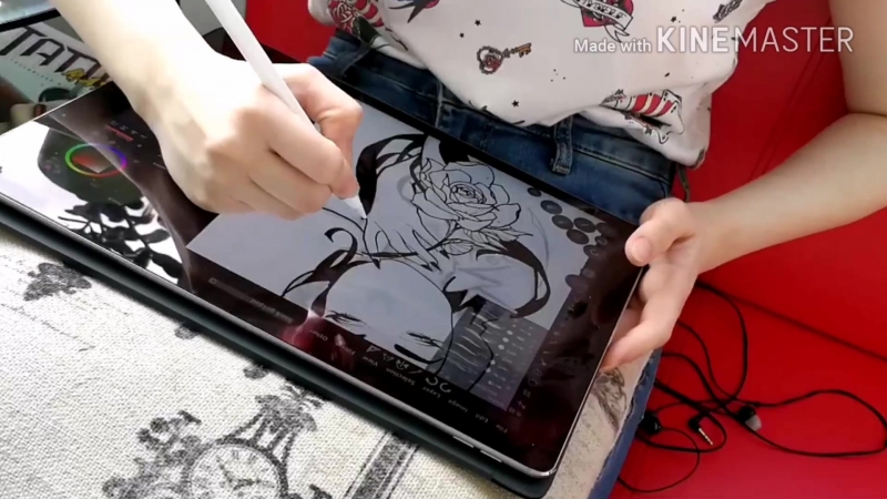 Tattoo sketch rose girl by linia