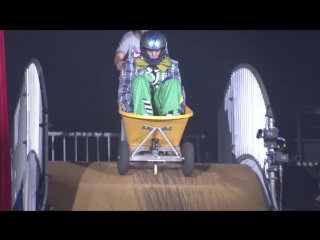 Worlds first wheelbarrow jump crum