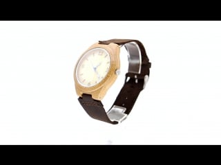 Ibigboy watch bamboo wristwatches leather band japan quartz movement hard glass waterproof ipx6 ib 1600ad