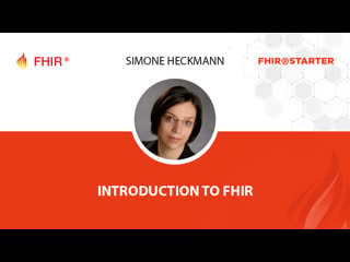 Simone heckmann introduction to fhir