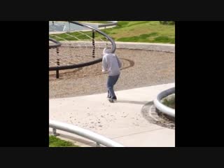 That almost canceled out the fact he was riding a scooter