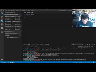 Live coding moleculer go sqlite db adapter #golang #microservices #livecoding #sqlite