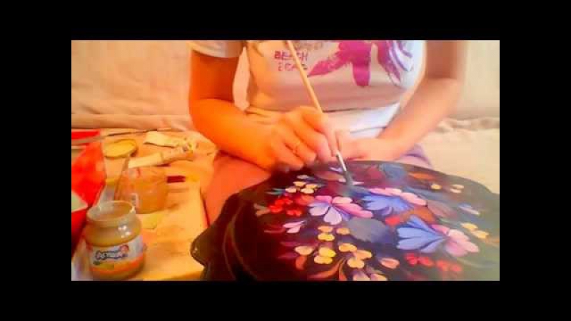 Жостовская роспись мастер класс прокладка