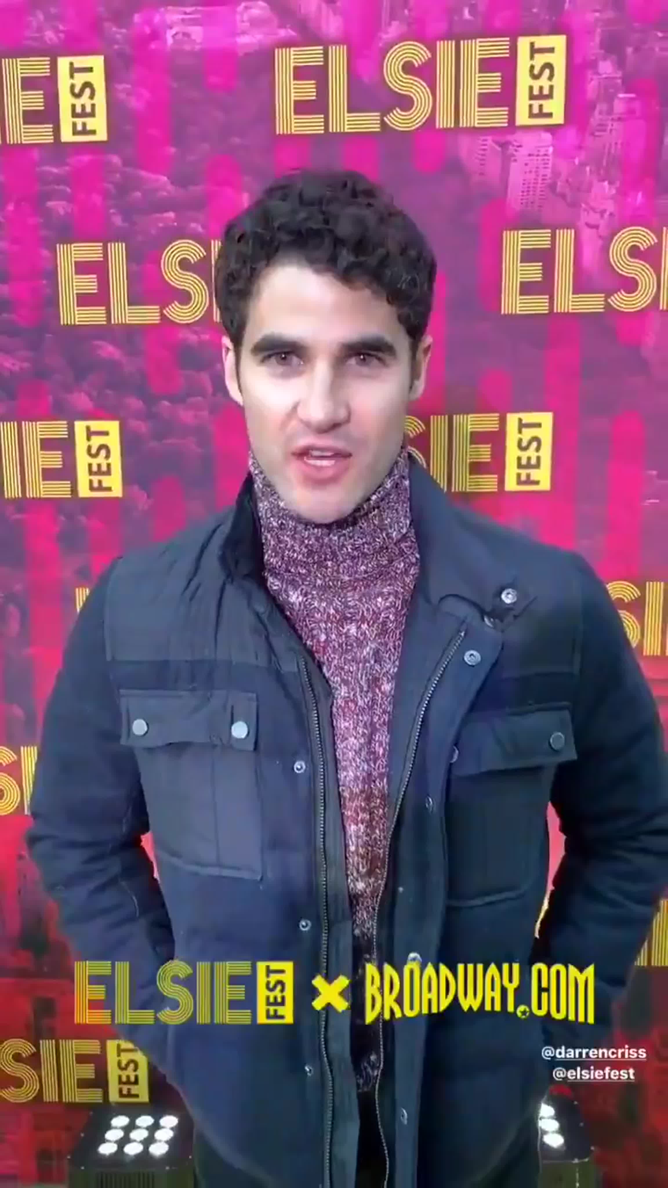 Video darren criss at elsie fest via watch online