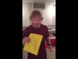 @edsheeran sent us a video to share with you