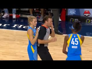 Wnba referee walks into a players hand, and then ejects her from the game