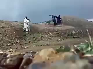 Taliban artillery squad in action somewhere in logar probably constant use of spg 9