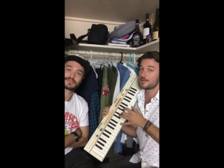 Evan williams singing to alex vlahos on ovationtv ig takeover