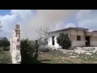 Сирийская артиллерия нанесла удар по позициям турецких вс и протурецких боевиков в ответ на авиаудар турецких ввс по саа