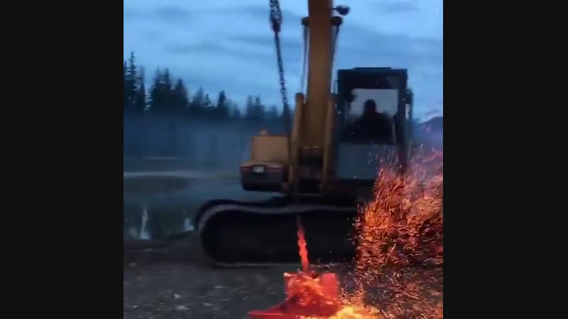 Закалка наковальни в условиях дикой природы 🔥