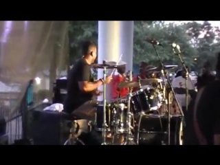 Varo on drums for james fortune and fiya at family fest 2014