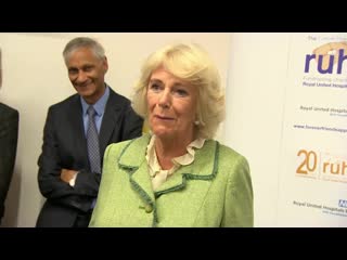 The duchess of cornwall visits bath to open new hospital