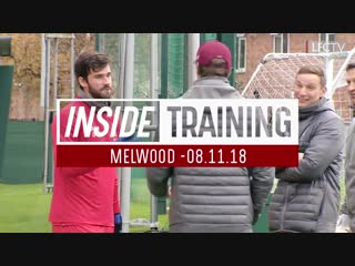 Inside training reds prepare for fulham