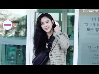 200113 hyomin airport heading to paris