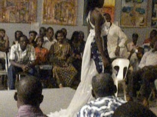 Defile de mode benin, batik fashion from alina hande made