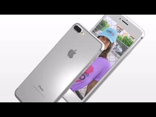 Pair of white iphones 7 plus video mockup floating angled in a white room a15436 mp4