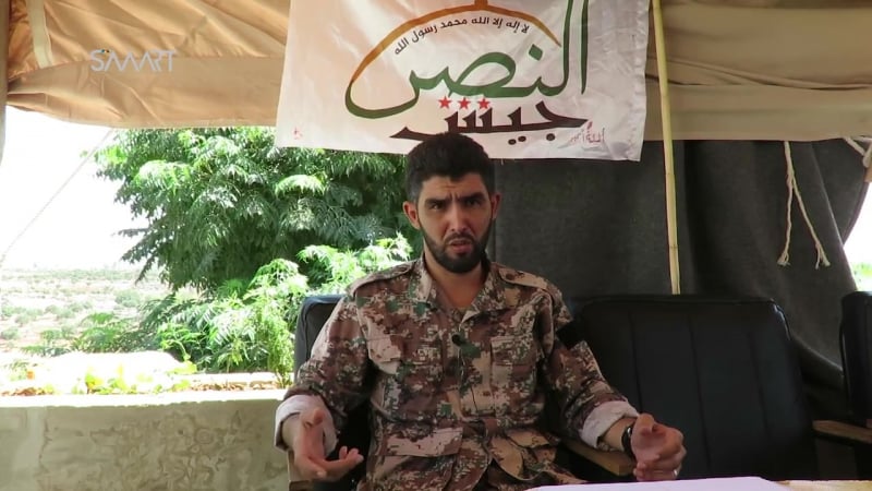 Лагер подготои боевиков группирои "джейш аль наср" на севере провинции хама