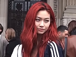 Hoyeon w/ red hair