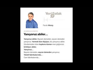 Faruk aksoy yanıyoruz abiler… 08 06 2019