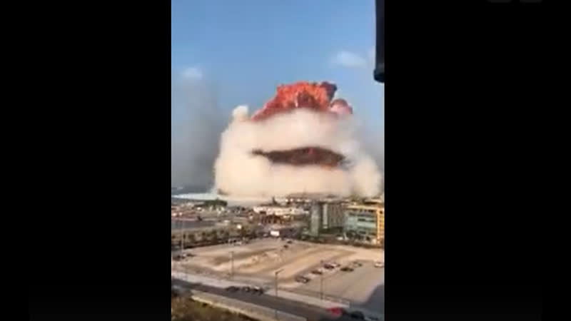 Взрыв в порту бейрута