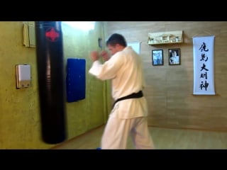 Удар коленом хизо гери hizo geri kyokushin karate кекусинкай каратэ муай тай мма кунг фу
