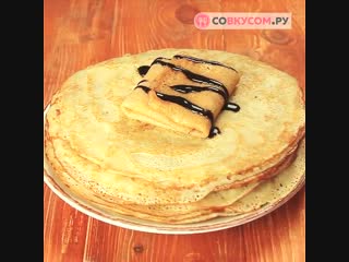 Пышные блины в бутылке (ингредиент в описании)