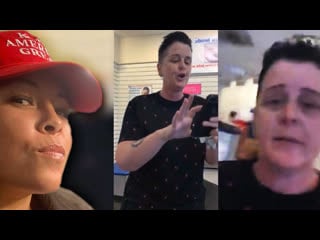 Legal immigrant woman porn for wearing maga hat