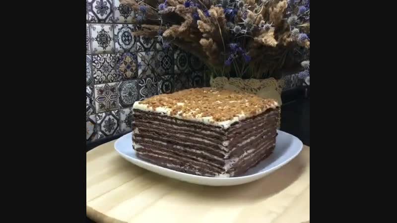 Шоколадный медовик