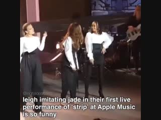Leighade imitated each other