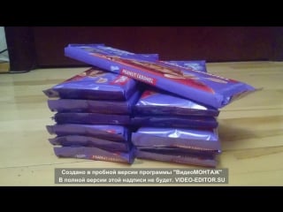 Распакоа milka peanut caramel by chocolate house