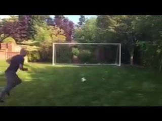 Shearer's pen england players watch and learn alan shearer shows how to take a penalty