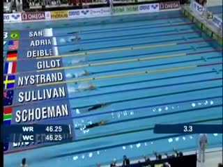 Stefan nystrand worldrecord 100 m freestyle 2007