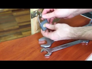 How to open a lock with a nut wrench