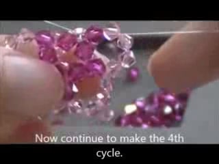 Rose flower beading lesson video