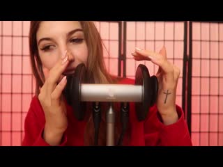 Frivolousfox asmr | mindful asmr ear to ear blowing breathing visual triggers!