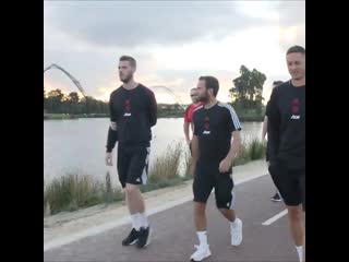 Nothing like a walk to stretch the legs after a 16 hour flight mufc mutour