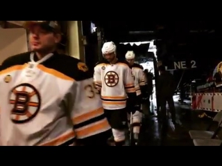 Уход в раздевалку после игры (boston bruins dallas stars 26 02 2017 )