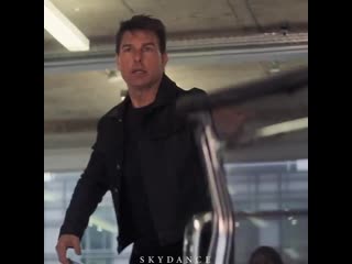 Mission impossible fallout (2018) during at the end of this scene, you can see an old lady nodding to ethan hunt before jumpi