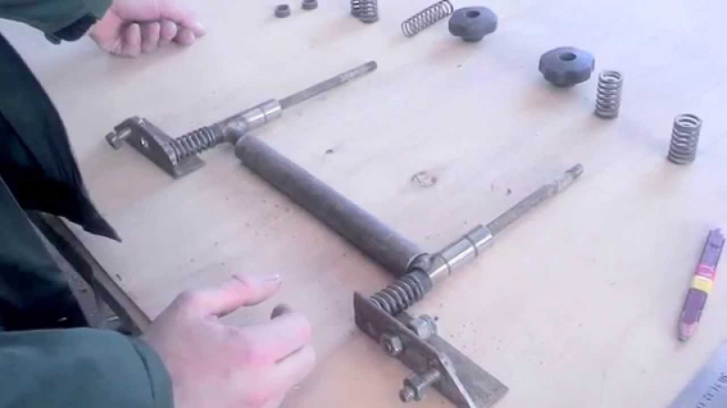Рейсмус самодельный фуганок прижим / clamp for homemade jointer detail