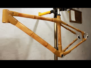 Рама из бамбука и пеньки / bamboo bike frame