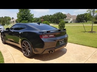 Blacked out custom 2016 camaro ss lt1 cold start and walk around video x264