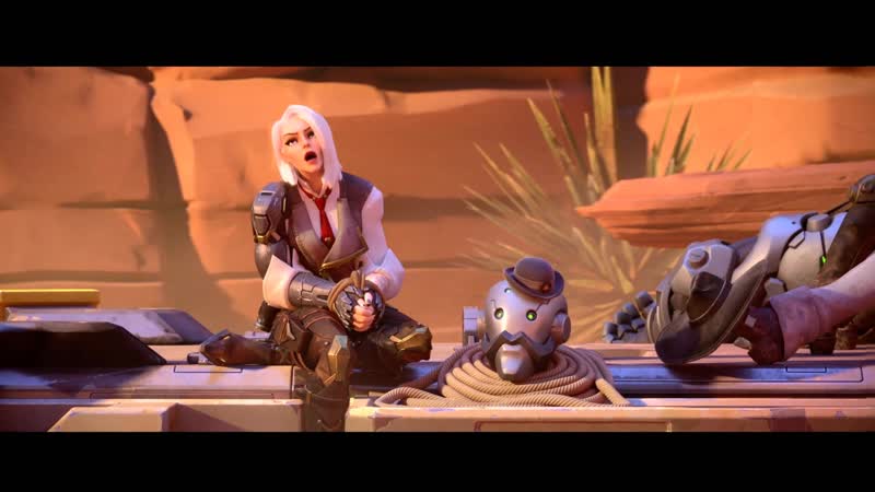 Ashe and bob roadtrip | overwatch