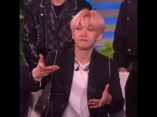 Mr byun baekhyun here literally said on american tv that you can call him bacon i just cant with this group