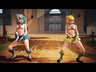 Mmd r 18 [normal] miku & rin chocolate cream author 000